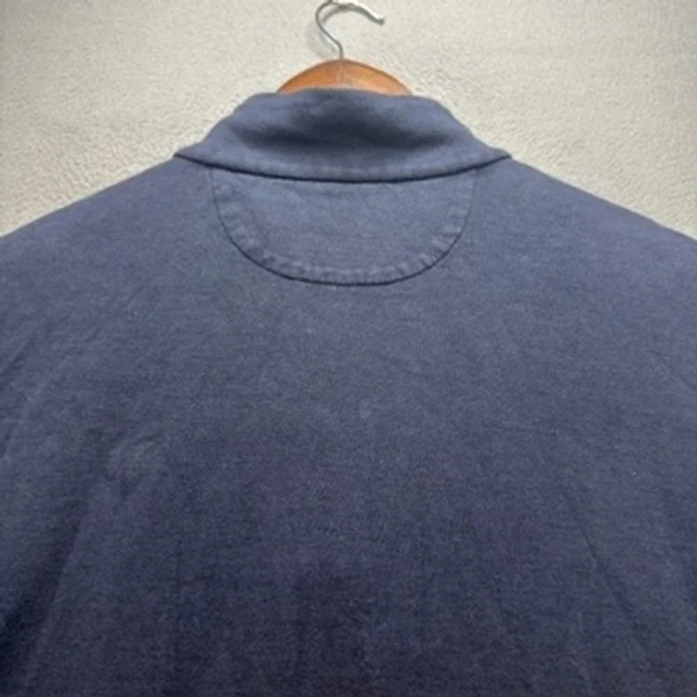 Polo Ralph Lauren Quarter Zip Pullover Sweater Regular Fit L Blue Pony Preppy
